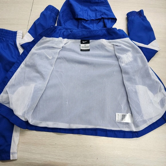 Nike U Of K Boys 18M Windbreaker Track Suit Jacket Bottoms Blue Gray White - Picture 4 of 8